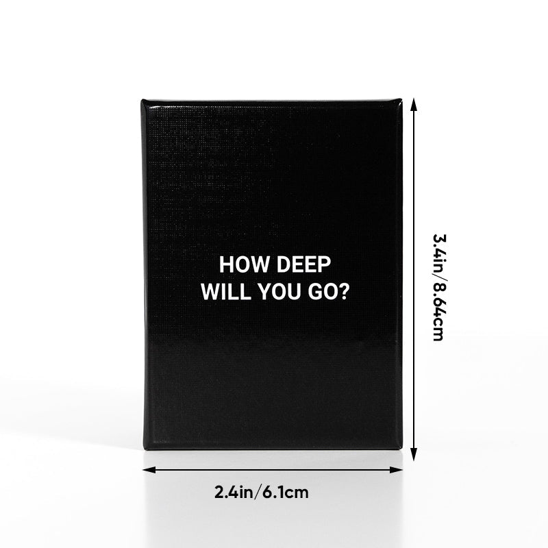 Deep Conversation Card Game 99 Question Cards 3 Levels Date Night Game Night Adults Couples Friends Ages 17+ - GiftMira