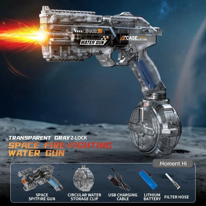 Electric Water Gun Automatic Water Blaster Powerful Squirt Toy for Adults Kids Beach Summer Gift - GiftMira