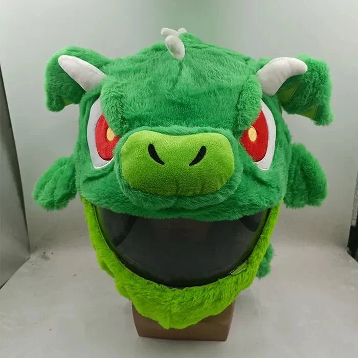 Fluffy Cartoon Motorcycle Helmet Cover Plush Set - Personalized Helmets Accessories - GiftMira
