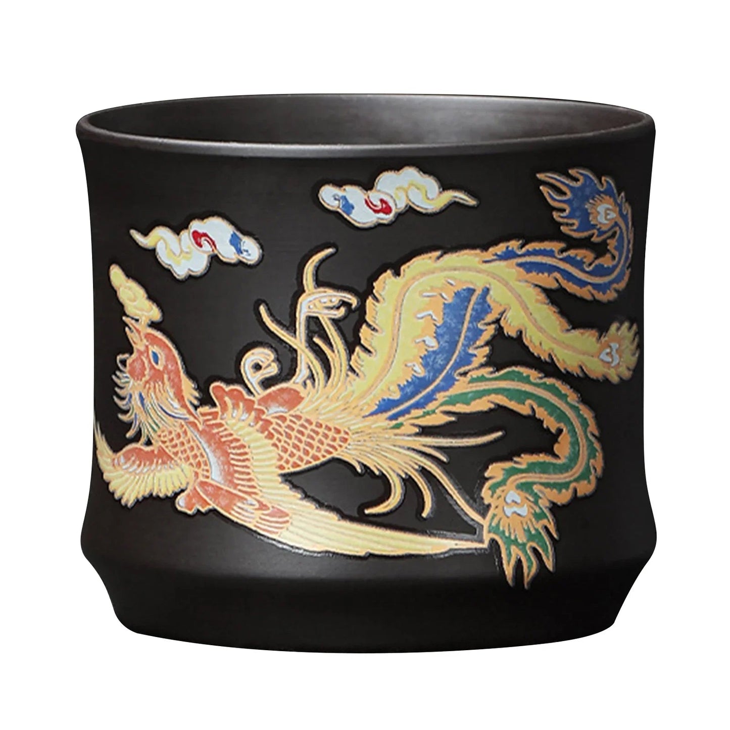 Hand - made Dragon & Phoenix Color - Changing Purple Clay Teapot | Traditional Zisha Art - GiftMira