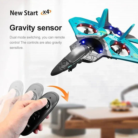 RC V17 Combat Aircraft 2.4G Remote Control Combat Aircraft Glider - GiftMira