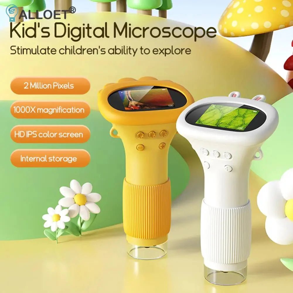 1000X Handheld Digital Microscope 2 Inch IPS Screen For Kids - GiftMira