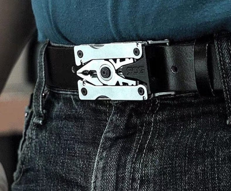16 - in - 1 EDC Survival Multi - Tool Folding Belt – Tactical Camping Hiking Gift - GiftMira