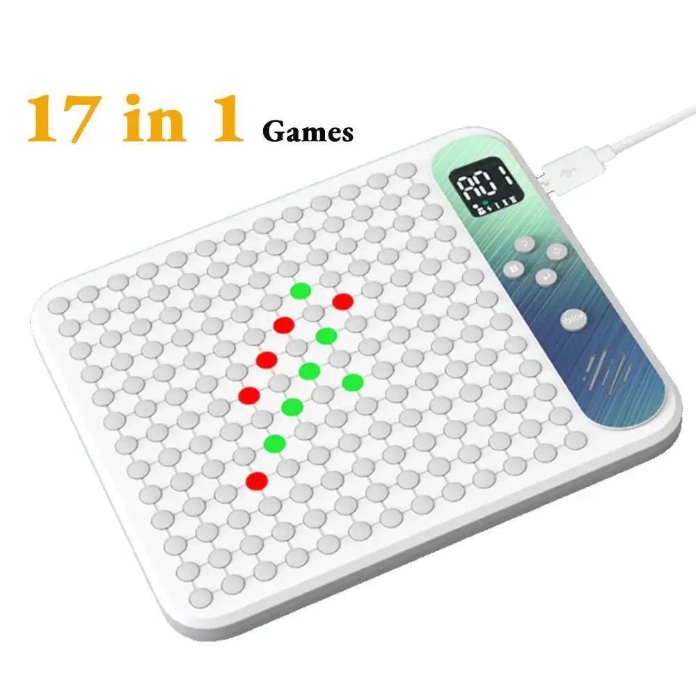 17 - in - 1 Smart Electronic Board Game – AI Chess & Go Trainer, Whack - a - Mole, Memory Toy, USB - C Rechargeable - GiftMira