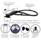 Premium Amplified Digital Stethoscope – 40x Bluetooth Sound with OLED Display