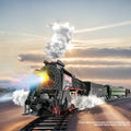 Electric Steam Train Set with Real Smoke, Lights and Sound