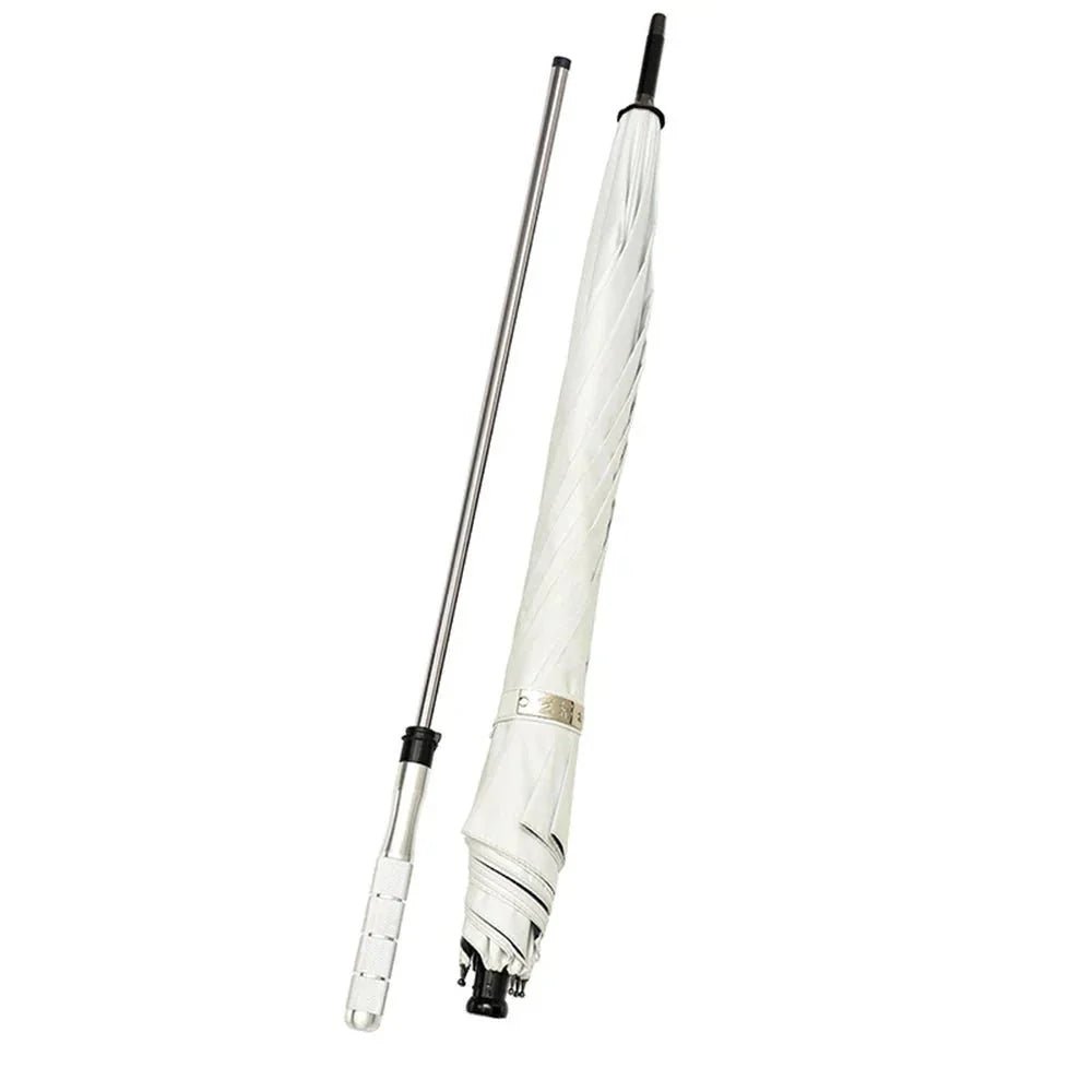 2 - in - 1 Foldable Walking Stick & UV Protection Umbrella – Windproof Lightweight Design - GiftMira
