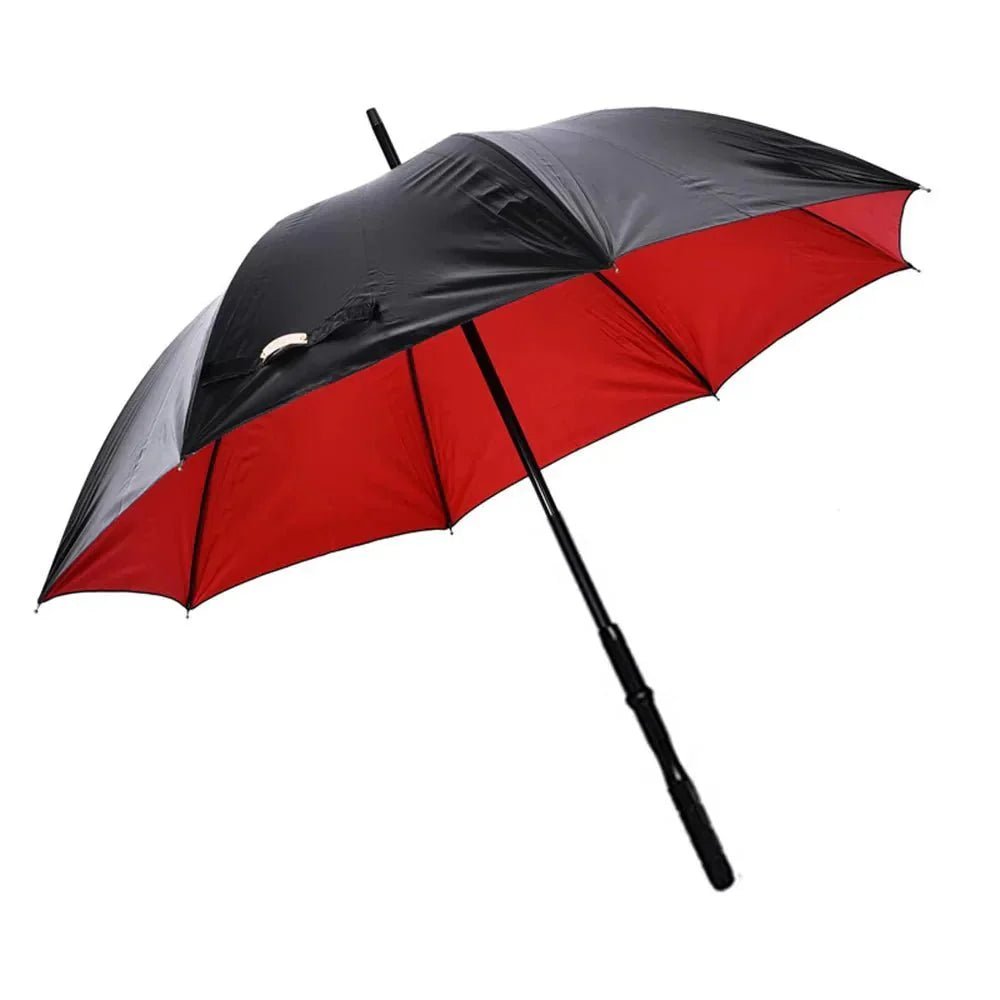 2 - in - 1 Foldable Walking Stick & UV Protection Umbrella – Windproof Lightweight Design - GiftMira
