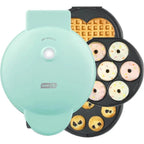 3 - in - 1 Mini Treat Maker System Donuts Cupcakes Heart Waffles Interchangeable Nonstick Plates 800W Compact - GiftMira