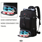 35L Convertible Travel Backpack Duffel – USB Port, Shoe Compartment, 15.6" Laptop Sleeve, Waterproof Carry - On - GiftMira