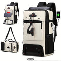 35L Convertible Travel Backpack Duffel – USB Port, Shoe Compartment, 15.6" Laptop Sleeve, Waterproof Carry - On - GiftMira