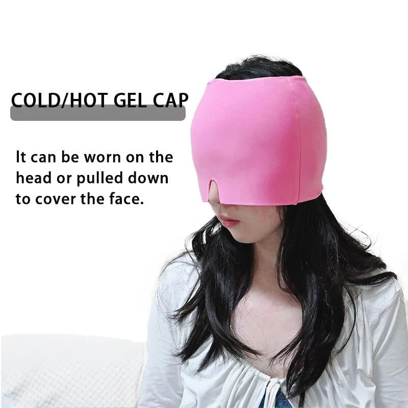 360° Cooling Gel Head Cap – Full Coverage Cold Compress Therapy Hat - GiftMira
