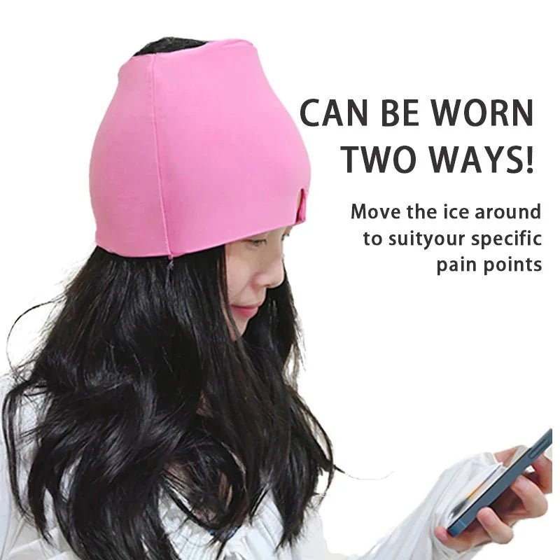 360° Cooling Gel Head Cap – Full Coverage Cold Compress Therapy Hat - GiftMira