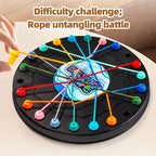 Rope Untangling Challenge Board Game - Two-Player Logic Puzzle for Kids
