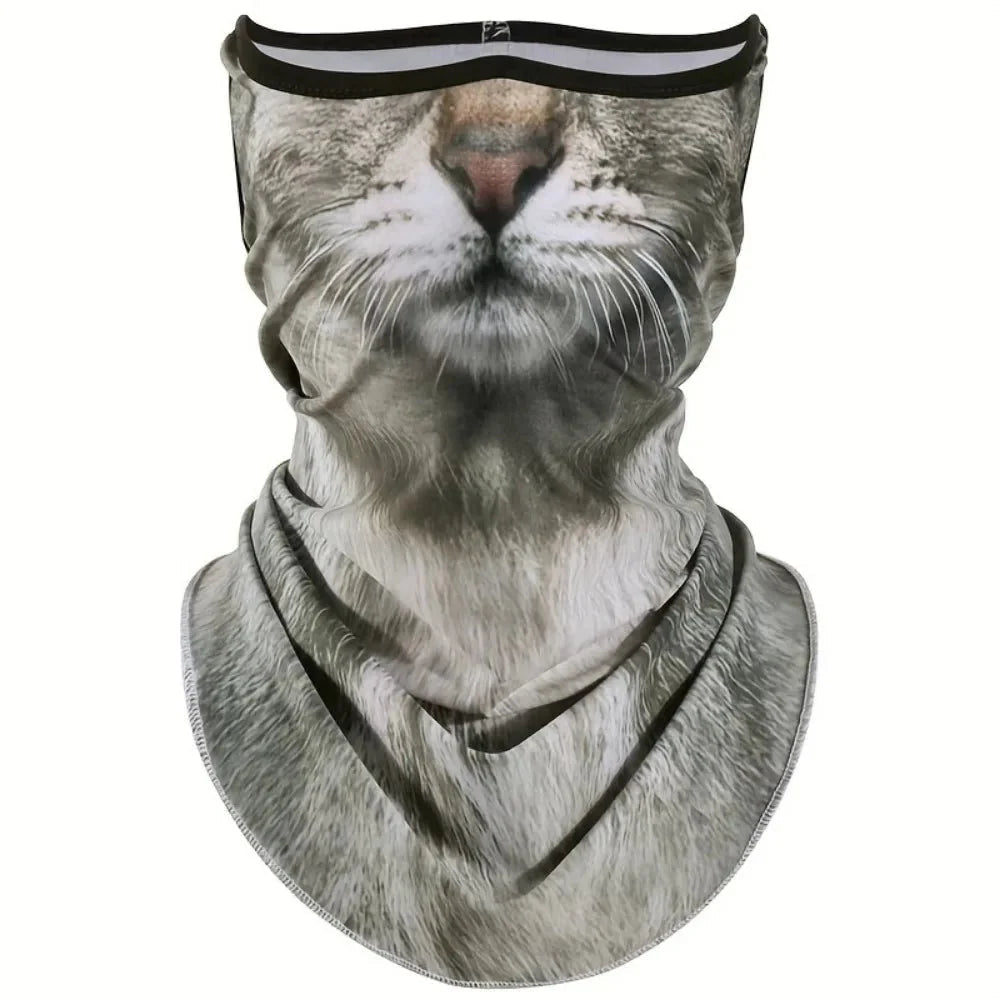 3D Cat Design Full Face Balaclava | Breathable Summer UV Sun Shield - GiftMira