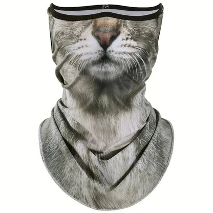 3D Cat Design Full Face Balaclava | Breathable Summer UV Sun Shield - GiftMira