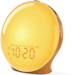 Sunrise Alarm Clock Wake-Up Light with Bluetooth Speaker & FM Radio — Dimmable Bedside Lamp