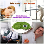 Plush Frog Sleep Mask 3-Pack - Soft 3D Eye Cover for Travel and Naps