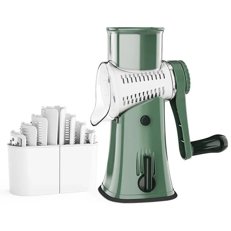 5 - in - 1 Professional Rotary Grater | Multi - Functional Kitchen Mandoline & Chopper (JT247) - GiftMira