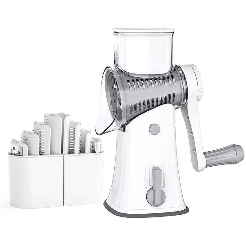 5 - in - 1 Professional Rotary Grater | Multi - Functional Kitchen Mandoline & Chopper (JT247) - GiftMira