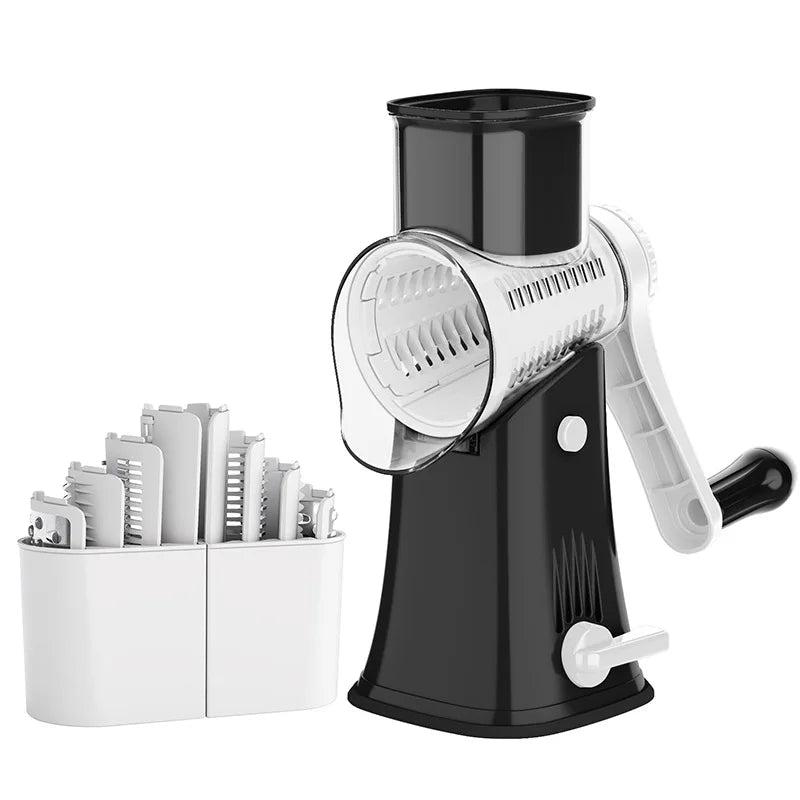 5 - in - 1 Professional Rotary Grater | Multi - Functional Kitchen Mandoline & Chopper (JT247) - GiftMira