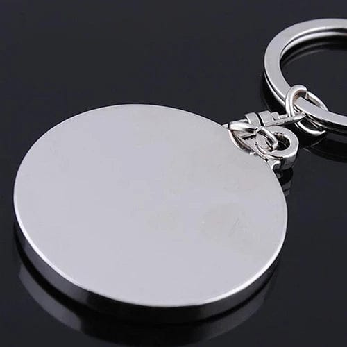 50 Years Perpetual Calendar Silver Alloy Keyring Keychain Key - fob Decoration - GiftMira