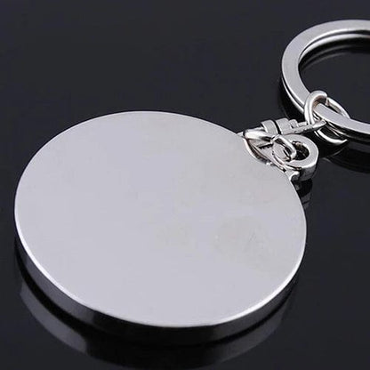 50 Years Perpetual Calendar Silver Alloy Keyring Keychain Key - fob Decoration - GiftMira