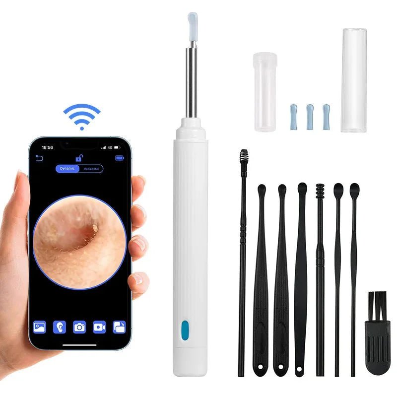 5MP HD Visual Ear Scope with LED Light | Smart Wireless Inspection Camera - GiftMira