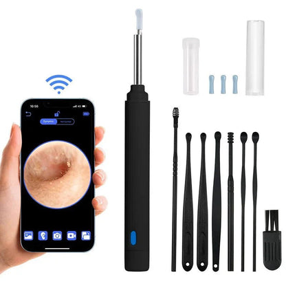 5MP HD Visual Ear Scope with LED Light | Smart Wireless Inspection Camera - GiftMira