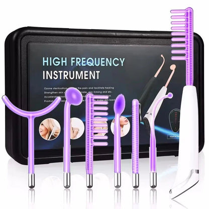 6 - in - 1 Facial Glow Wand – Touch Panel Argon & Neon Fusion Beauty Device - GiftMira