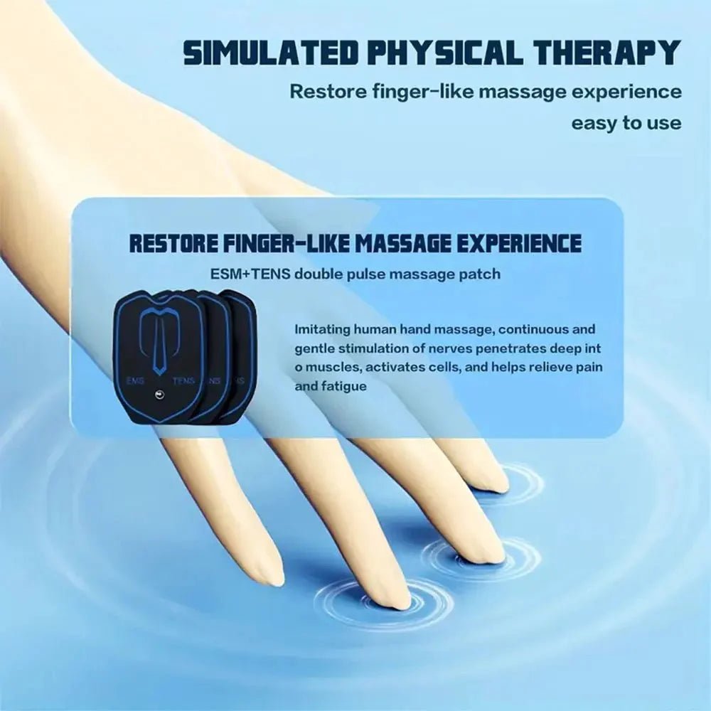 6 - Mode Rechargeable Electric Pulse Massager – Compact Portable Device - GiftMira