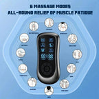 6 - Mode Rechargeable Electric Pulse Massager – Compact Portable Device - GiftMira