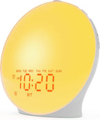 Sunrise Alarm Clock Wake-Up Light with Bluetooth Speaker & FM Radio — Dimmable Bedside Lamp