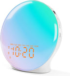 Sunrise Alarm Clock Wake-Up Light with Bluetooth Speaker & FM Radio — Dimmable Bedside Lamp