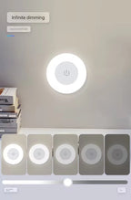 Rechargeable Touch Night Light Set of 3 - Magnetic Dimmable Puck Lamps