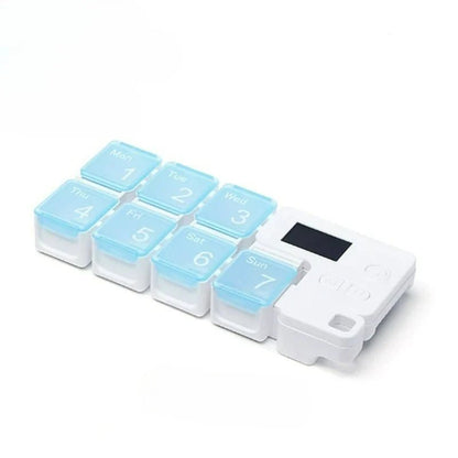 7 - Day Smart Pill Box – Bluetooth Medication Organizer, LED Reminder Alarms, App - Synced, Travel & Home Dispenser - GiftMira