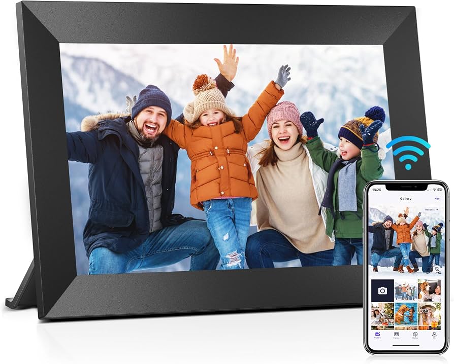 10.1 inch WiFi digital photo frame, black