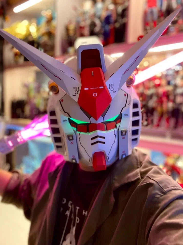 Vol.1 Rx - 78 - 02 Helmet: Cyberpunk 1:1 Mask Mech Robot Helmet - GiftWave.co