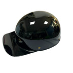 Motorcycle Half Helmet Baseball Cap Style - Retro Open Face Cruiser Shell - Color black