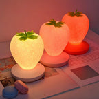 Strawberry Night Light - Silicone Touch Lamp, Dimmable and USB Rechargeable - image 4