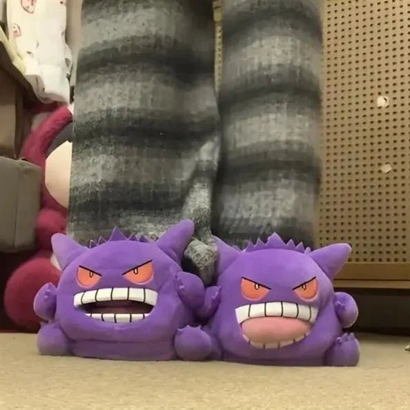 Gengar Plush Slippers – Tongue-Out Anime Design, Non-Slip EVA Sole, Soft... — View 7