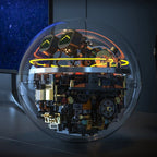 Programmable Robot Ball Building Set - 804-Piece RC Sphere Bot with LED Face - gallery 3