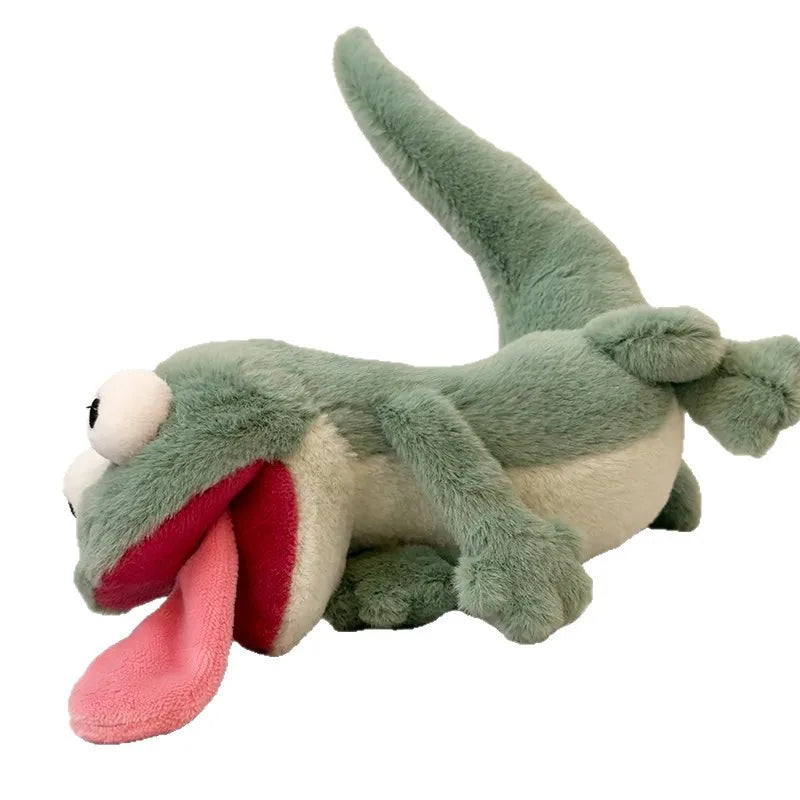 Screaming Lizard Plush Toy with Magnetic Tongue - 14cm Squeaky Chamele - 3