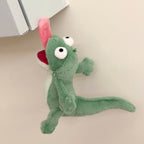 Screaming Lizard Plush Toy with Magnetic Tongue - 14cm Squeaky Chamele - 1