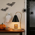 Candle Warmer Lamp with Timer and Dimmer - Ironwork Shade, Adjustable Height Wax Melting Lamp