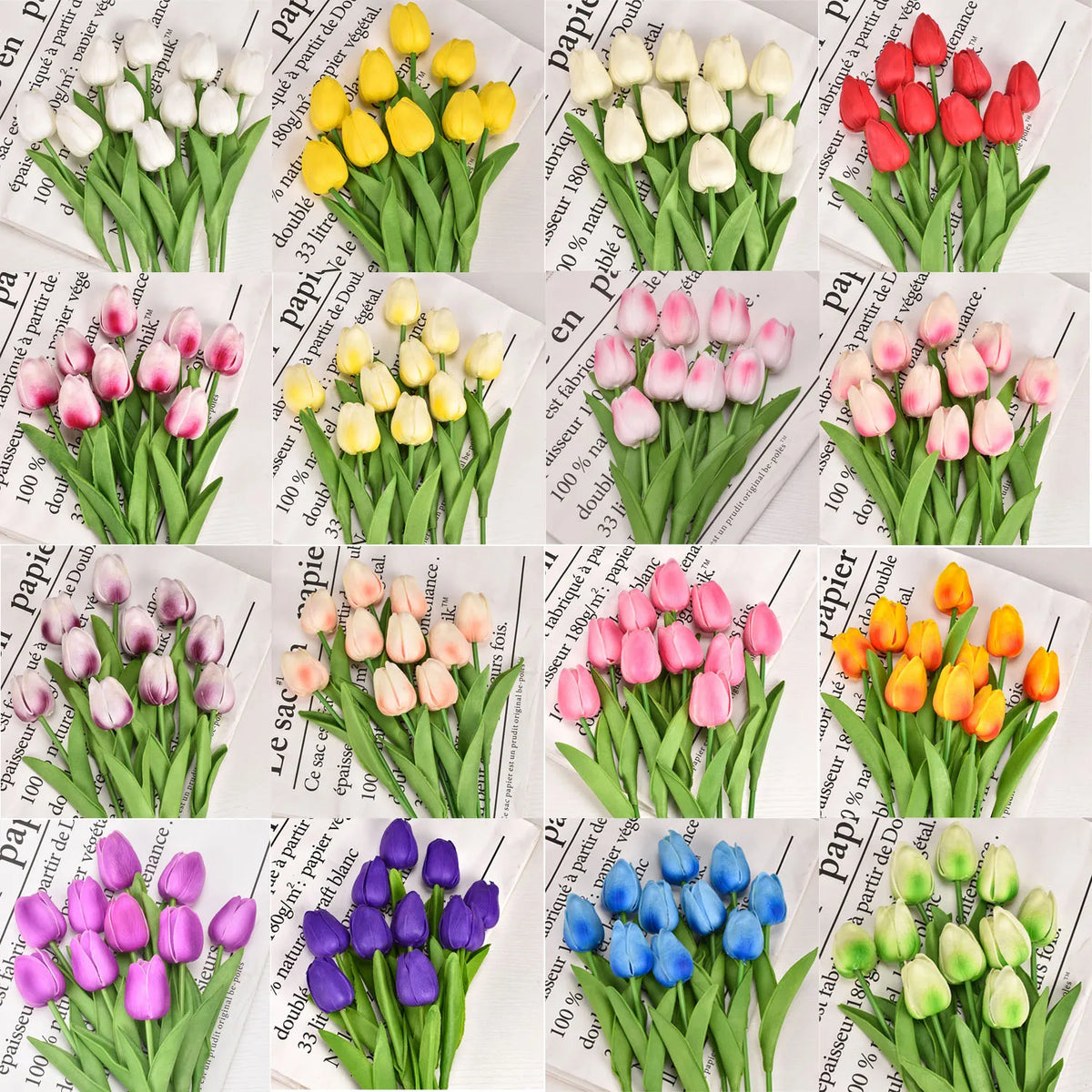 Real-Touch Artificial Tulips - 10 Stem Bouquet for Vases and Table Decor - view 1
