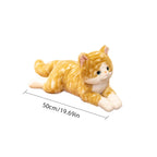 Realistic Lying Cat Plush 50cm - Lifelike Stuffed Kitten Pillow - 6