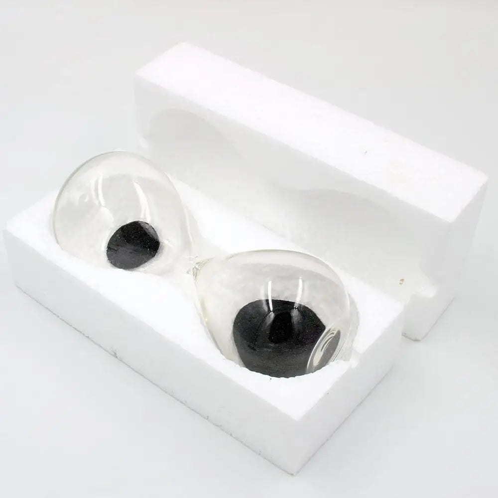 Magnetic Sand Hourglass Sculpture - Copper Base finish, packaging