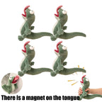Screaming Lizard Plush Toy with Magnetic Tongue - 14cm Squeaky Chamele - 7