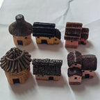 Miniature Fairy Garden House Set of 6 - Hand-Painted Resin C - 5
